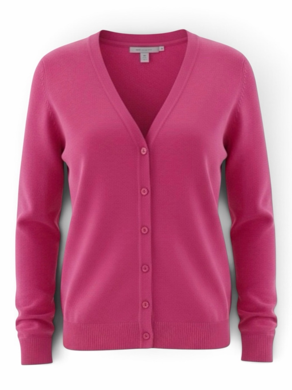 Gap Hot Pink Hint of Cashmere Button Down Long Sleeve Cardigan Sweater Size XS